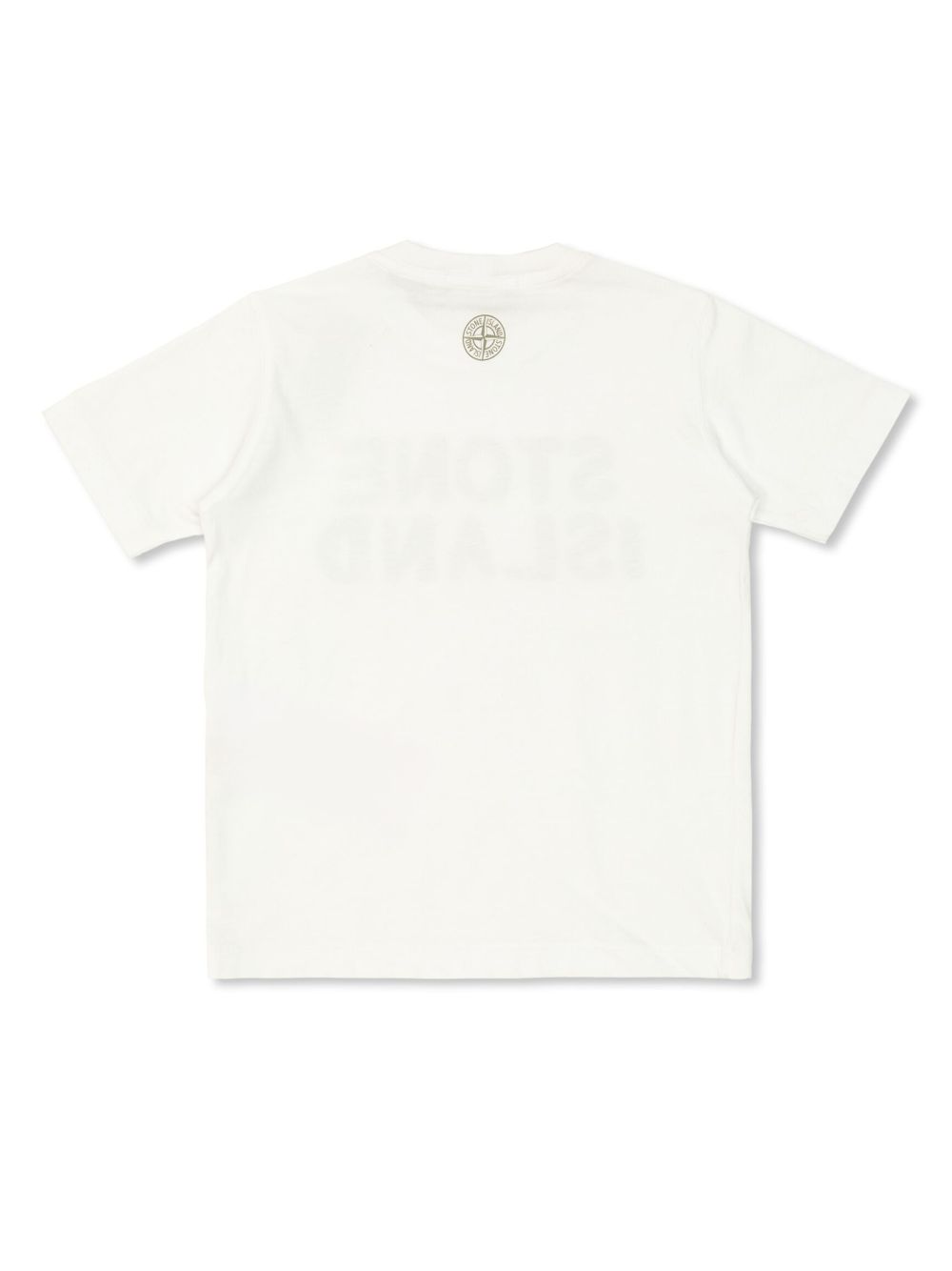 Stone Island Junior logo-print T-shirt - Wit