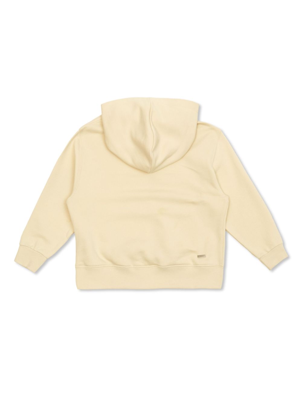 AMIRI KIDS sequin-logo cotton hoodie - Beige