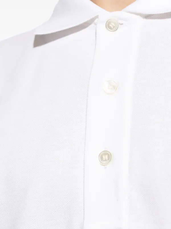 LANVIN SPORT ロゴデザイン半袖ポロシャツ【Sunscreen NIR/吸汗