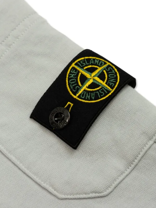 Stone Island Junior Compass-badge Track Pants Grey FARFETCH IN