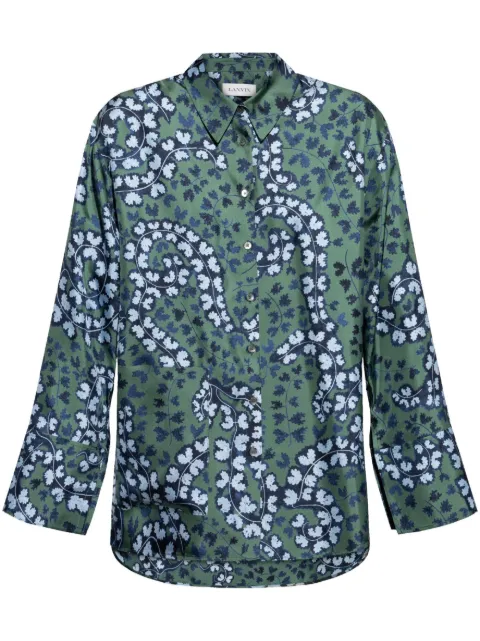Lanvin camisa estampada