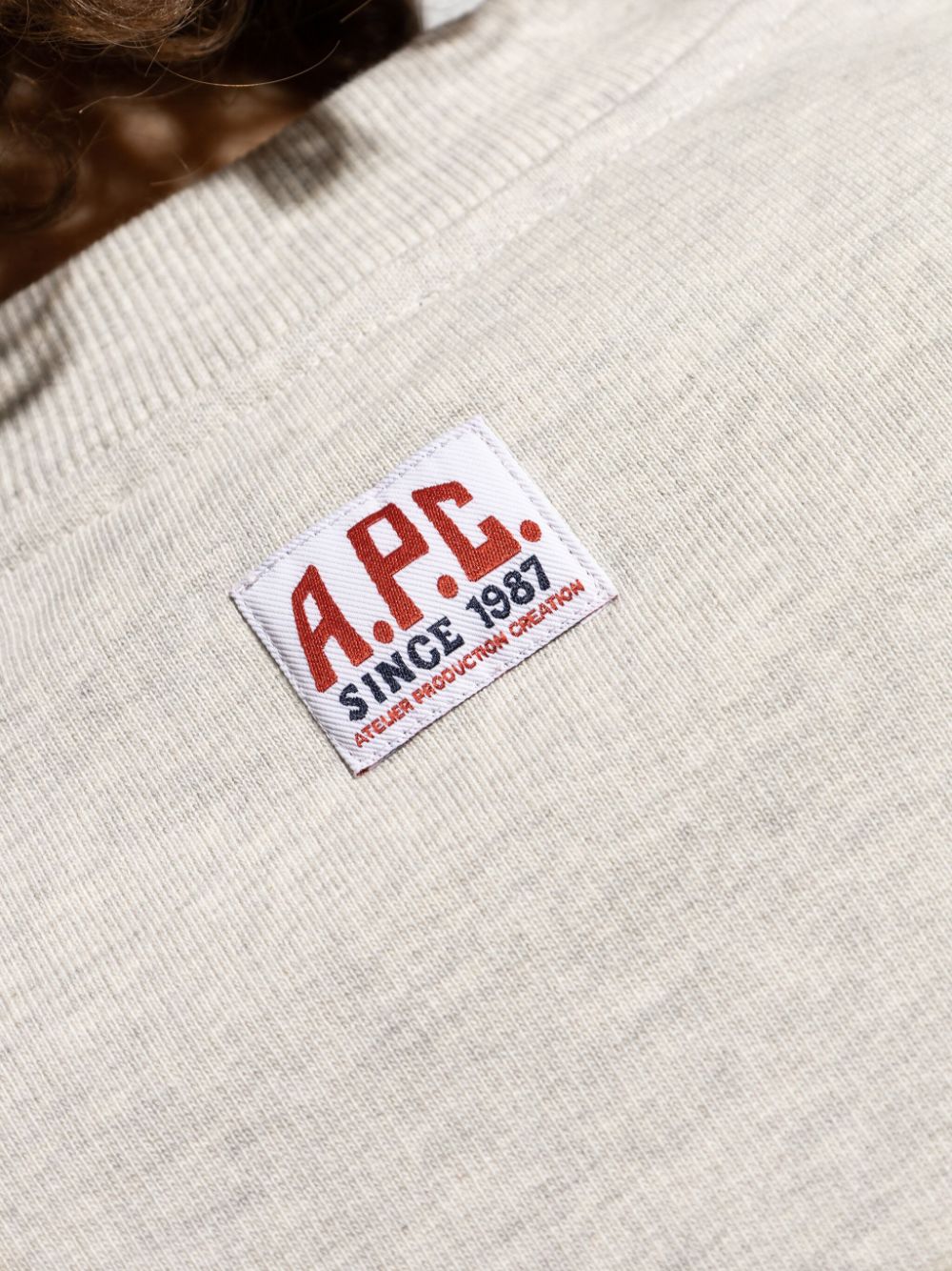 A.P.C. Label F sweater Grijs