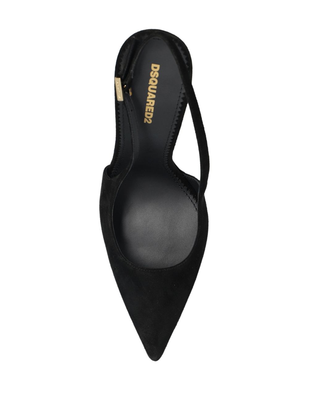 DSQUARED2 125 mm suède slingback pumps Zwart