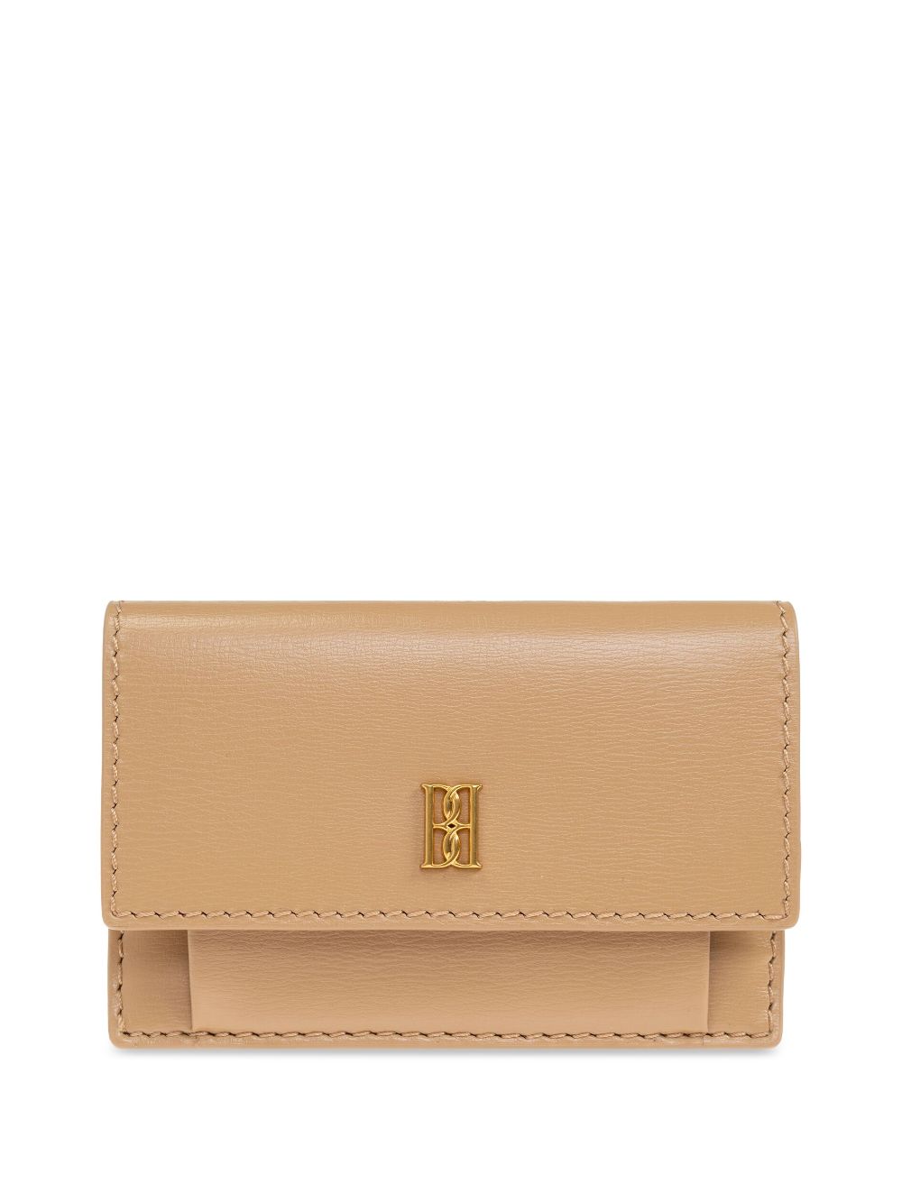 By Malene Birger logo-plaque cardholder - Neutrals