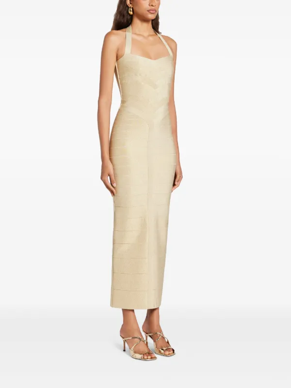 Herv Lger - Metallic Iris Gown
