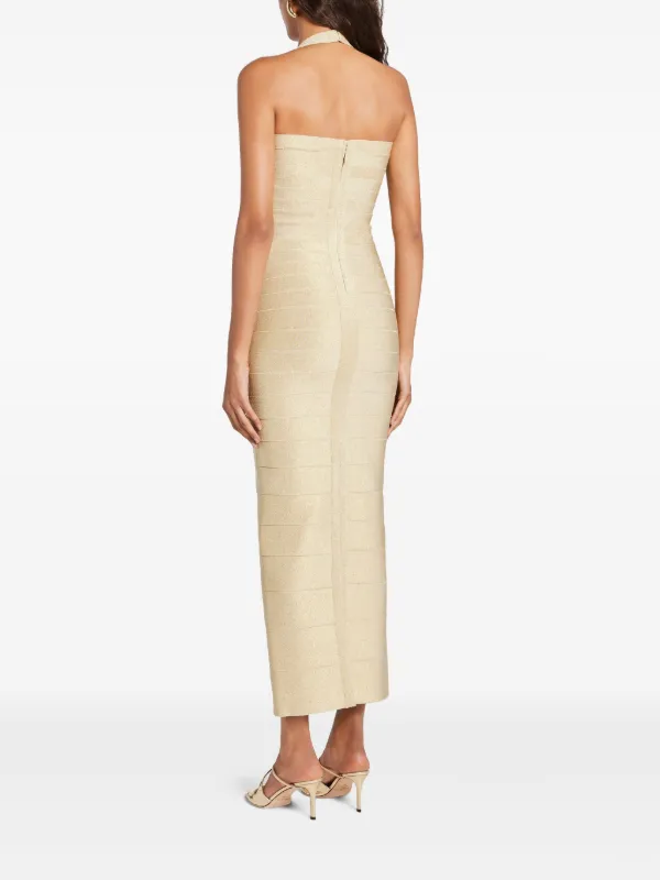 Herv Lger - Metallic Iris Gown