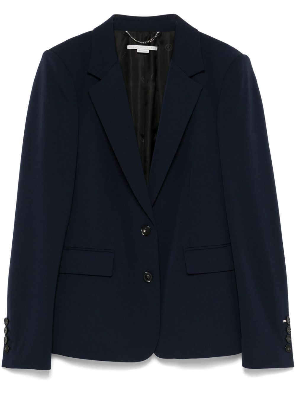 Stella McCartney Blazer met enkele rij knopen Blauw