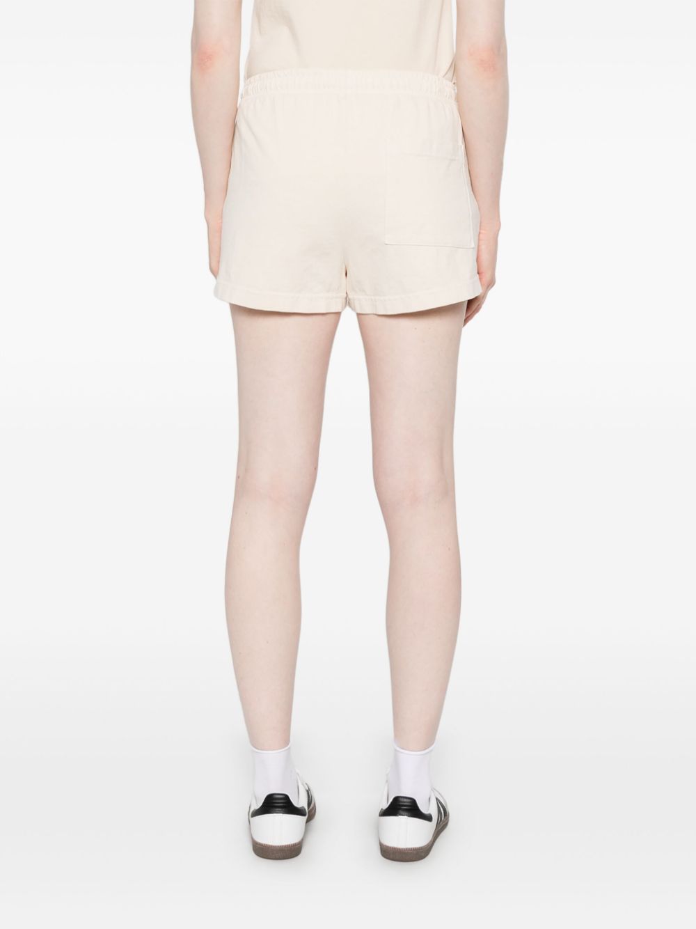 Sporty & Rich The Carlyle Script Disco shorts Beige