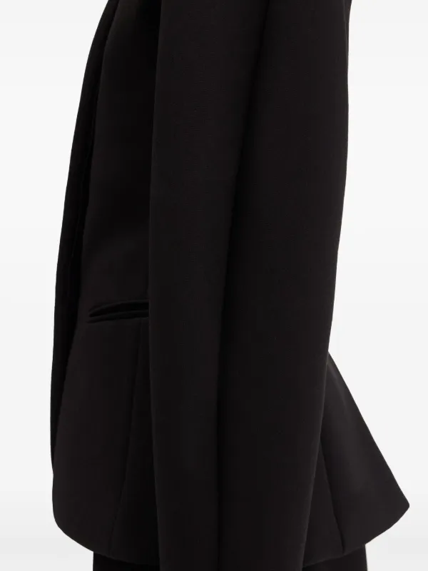 Jacquemus The Ovalo Jacket | Black | FARFETCH