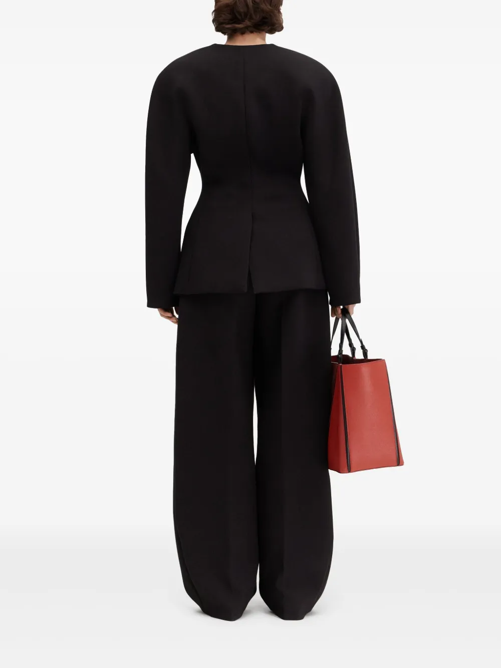 Jacquemus Black Les Sculptures 'la Veste Ovalo' Blazer In 黑色