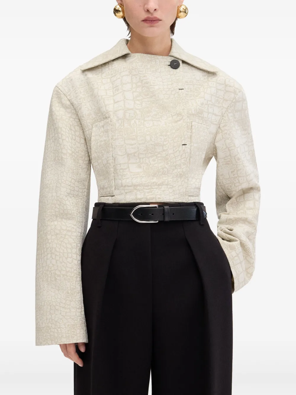 Jacquemus The Nîmes Marino denim jack Beige