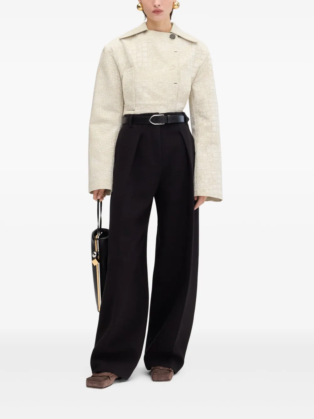 Jacquemus The Nîmes Marino denim jack Beige