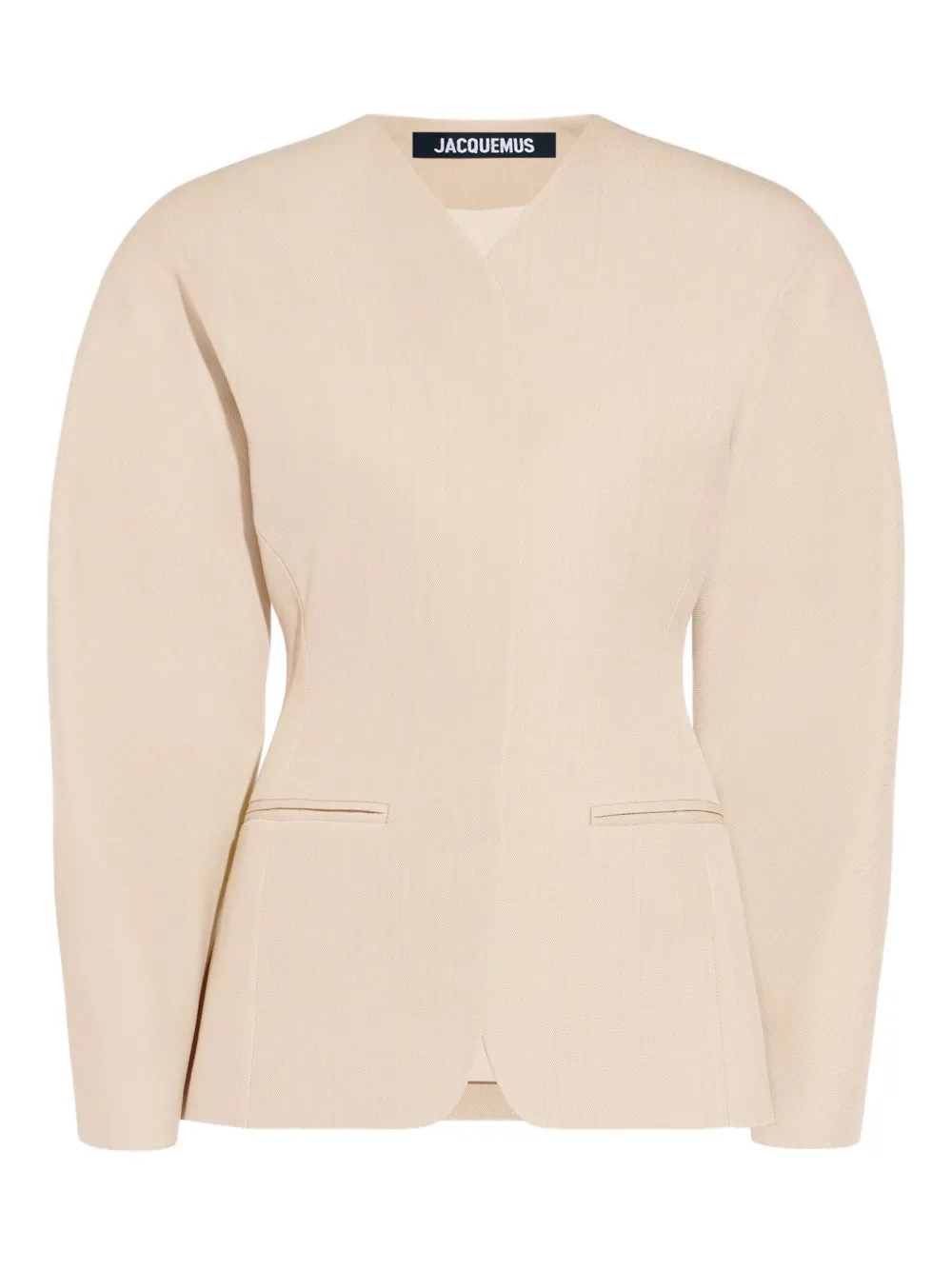 Jacquemus The Ovalo fitted jacket | Neutrals | Image 1