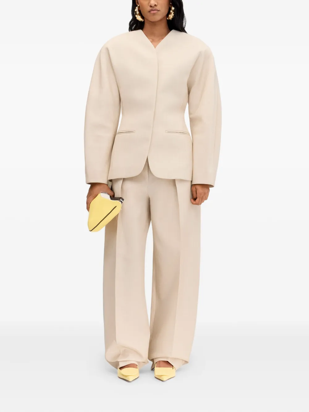 Jacquemus The Ovalo fitted jacket | Fitted Jackets | Image 2