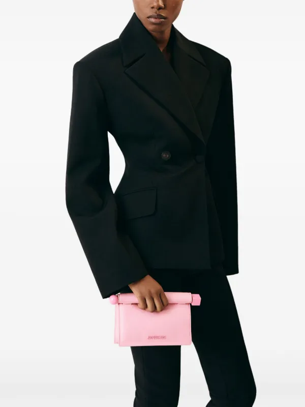 人気！JACQUEMUSピンクLaCroisiere'The small rond Carre'ポーチ JACQUEMUS: ピンク La Croisière 'The small rond Carré' ポーチ