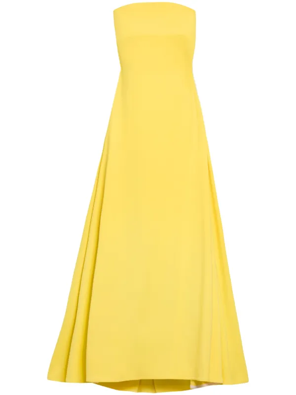ワンピース JACQUEMUS Woman Dress Yellow 251DR2422381 250 Yellow La Croisière 'The Peplo' Maxi Dress by JACQUEMUS on Sale