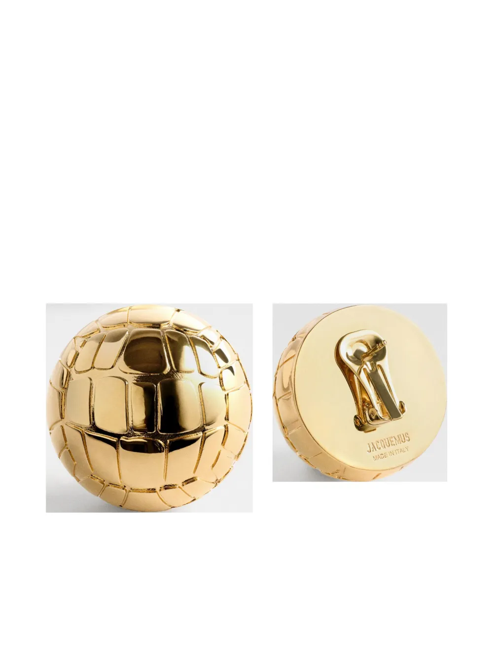 Shop Jacquemus The Salon Earrings In Gold
