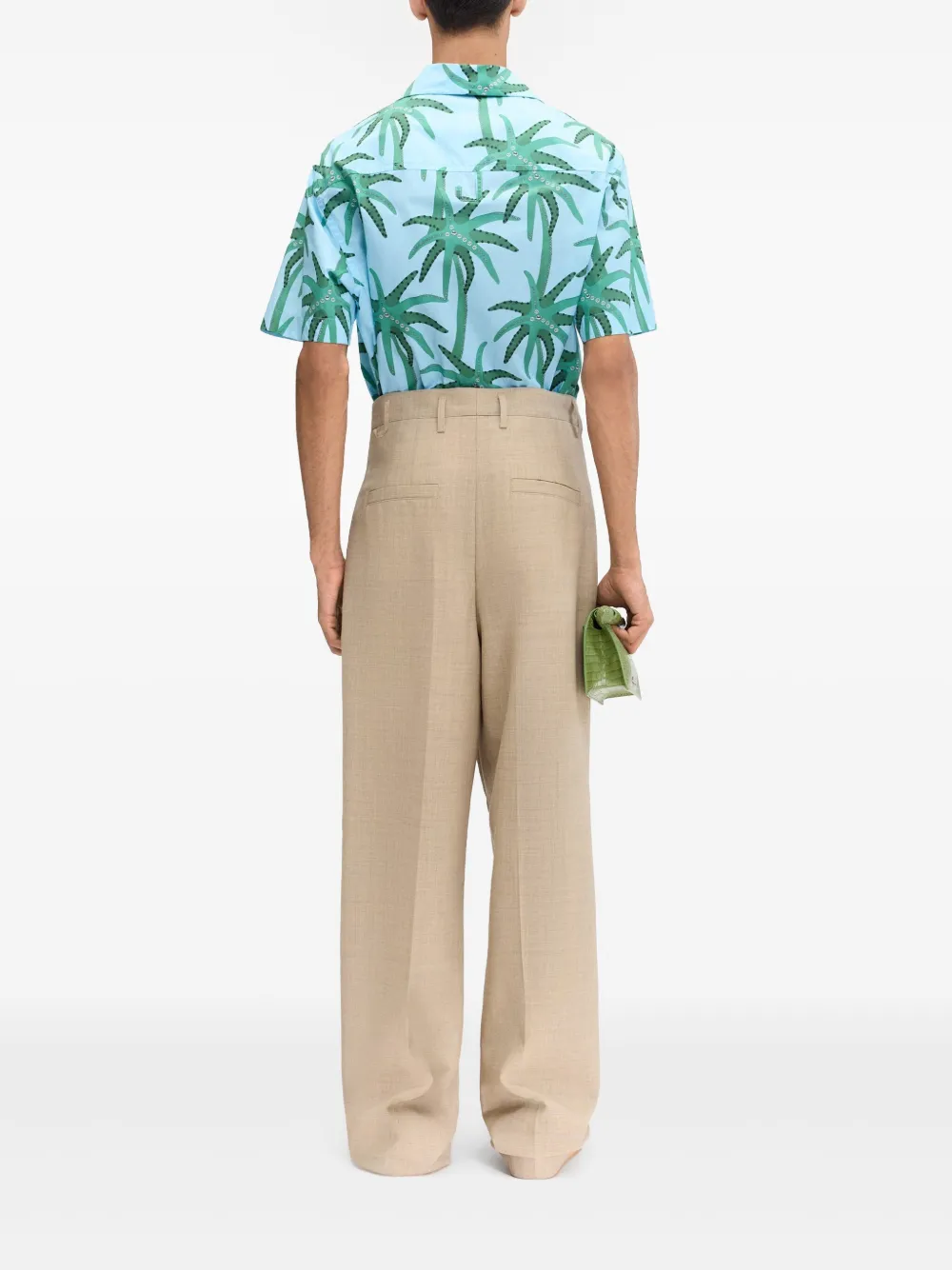 Jacquemus Overhemd met bloemenprint Blauw