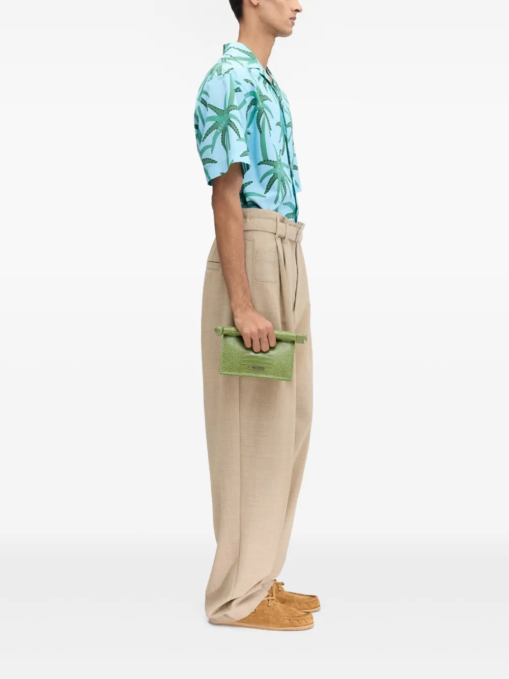 Jacquemus Overhemd met bloemenprint Blauw