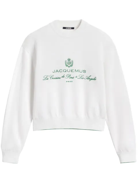 Jacquemus sweat à logo brodé