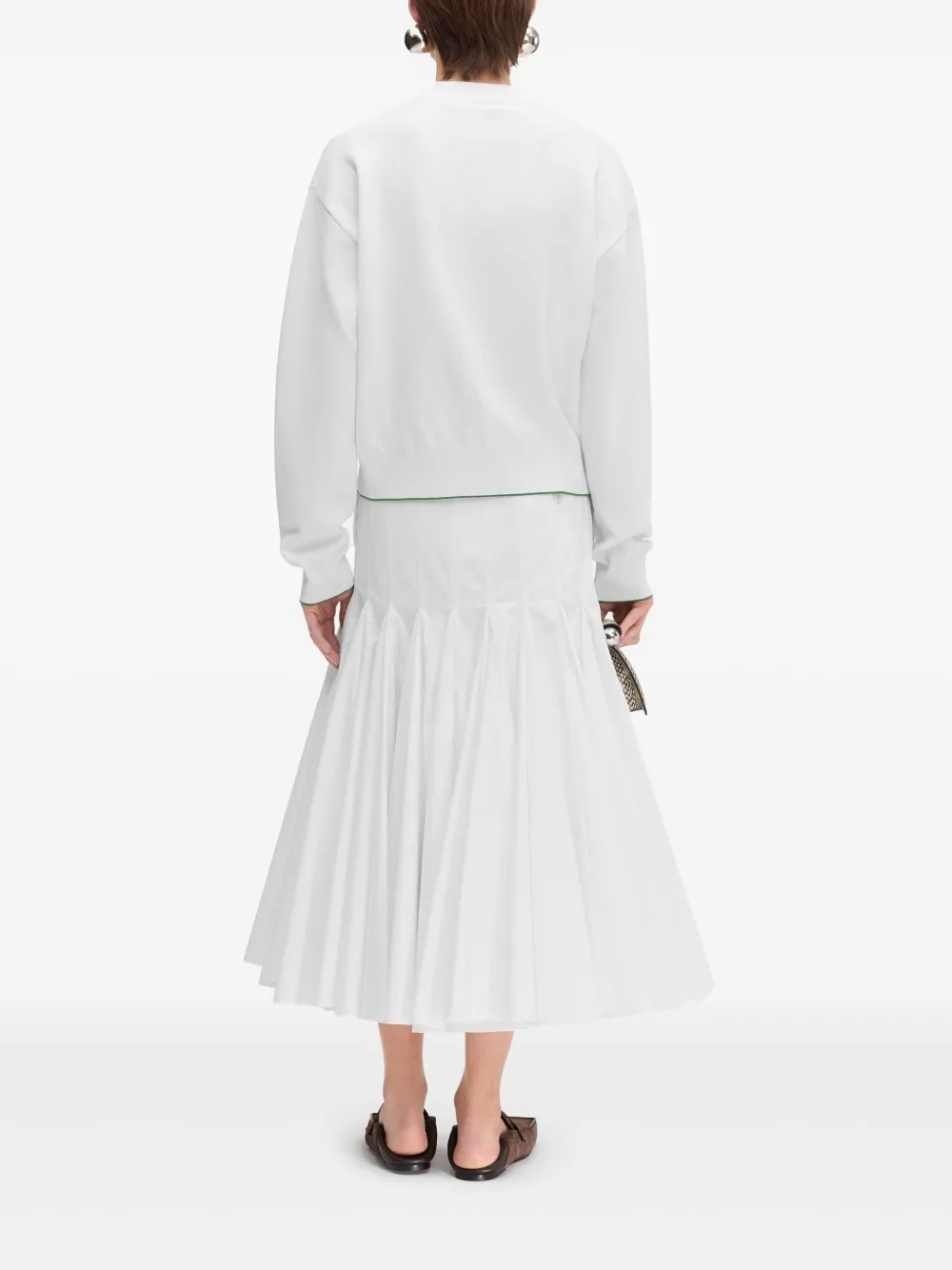 Jacquemus Sweater met geborduurd logo Wit