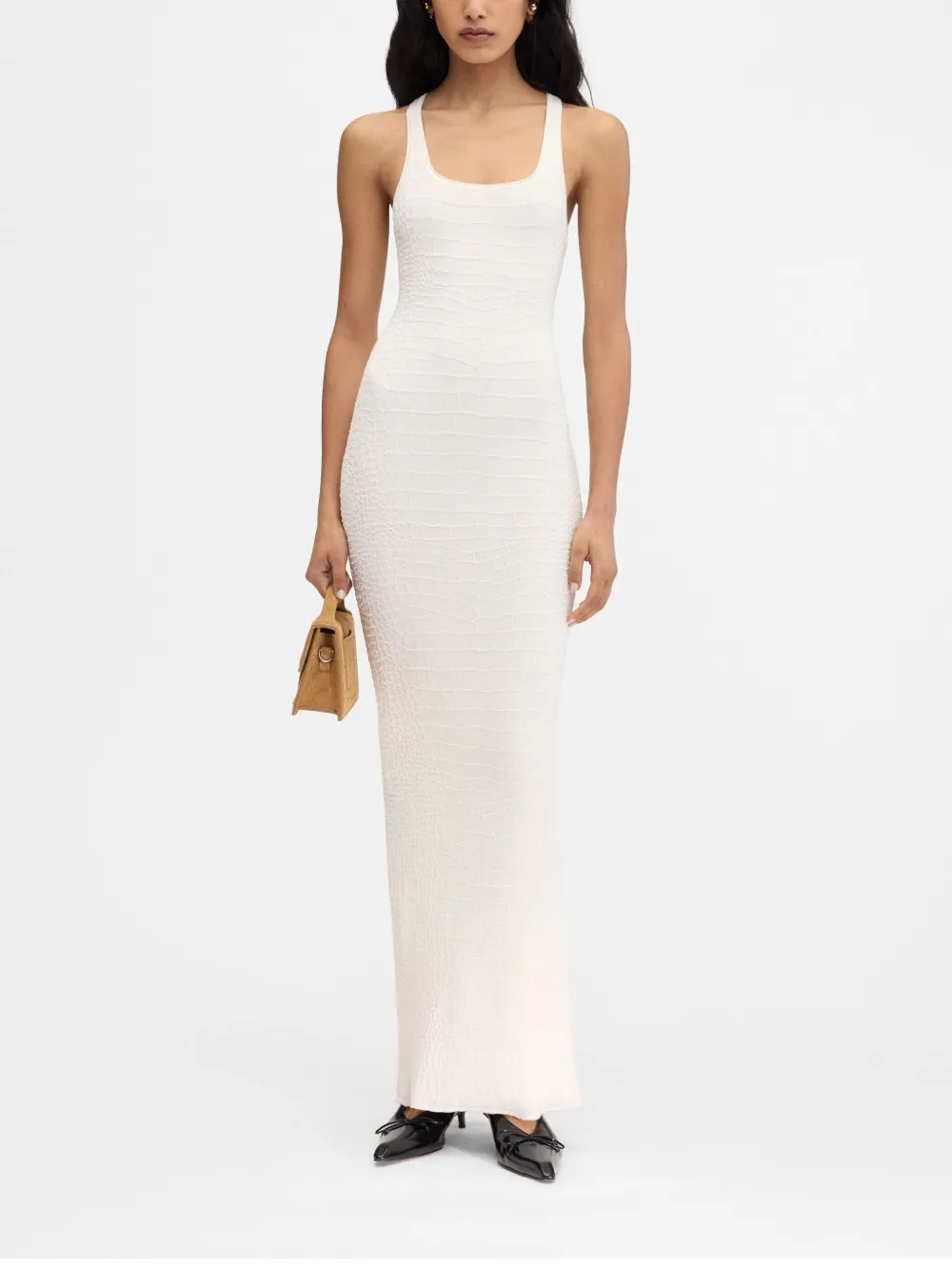 Jacquemus The Scala maxi-jurk Wit