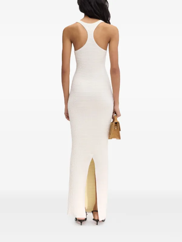 【JACQUEMUS】OFF-WHITE THE SCALA MAXI DRESS Jacquemus The Scala Maxi Dress | White | FARFETCH CA