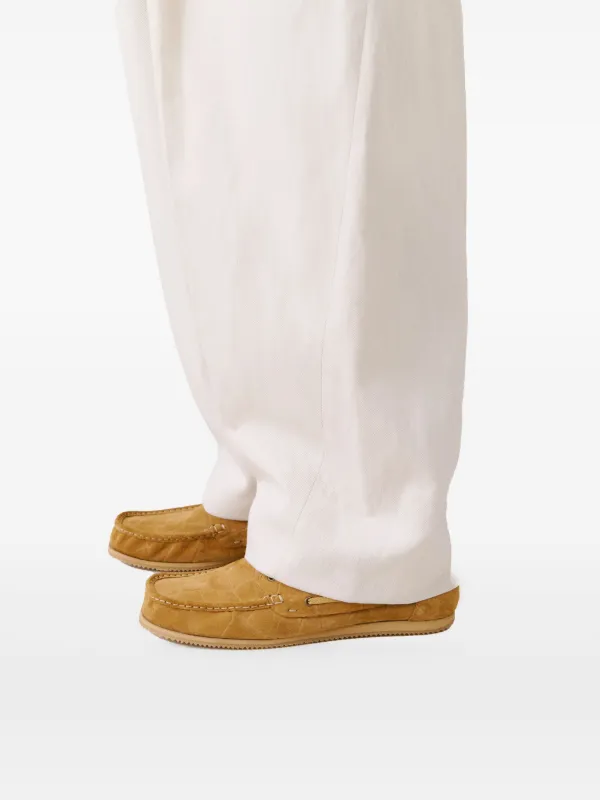 JACQUEMUS デッキシューズ　40 Jacquemus レザー デッキシューズ | ブラウン | FARFETCH JP