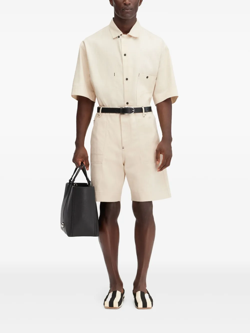 Jacquemus Katoenen shorts - Beige