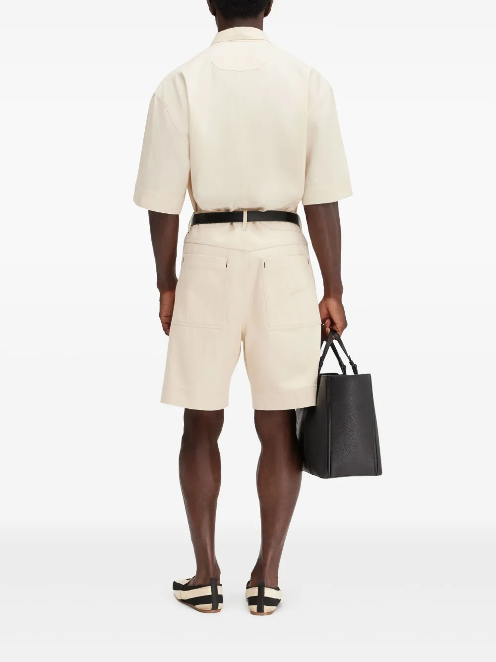 Jacquemus Katoenen shorts Beige