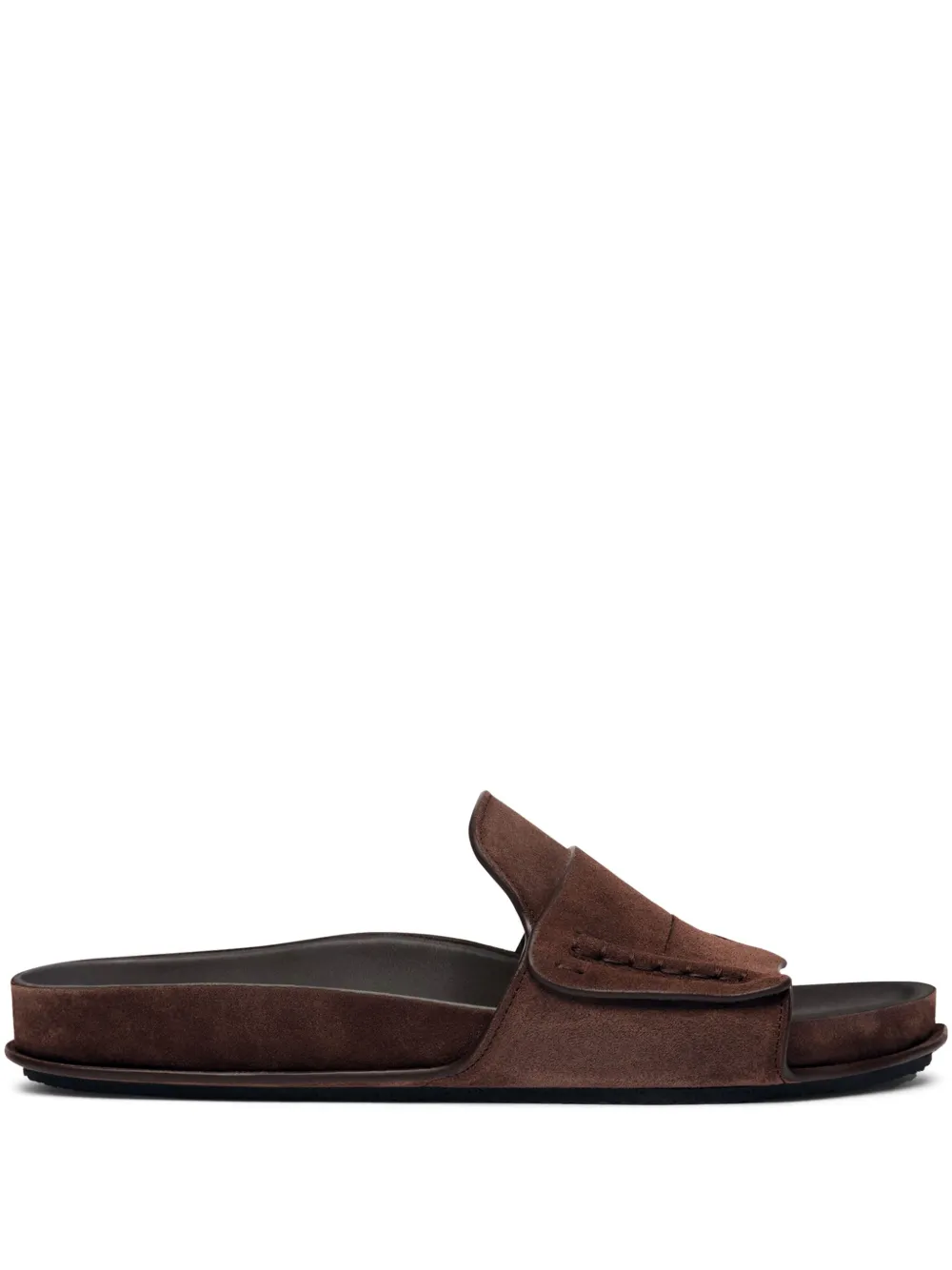 Jacquemus suede slides Brown