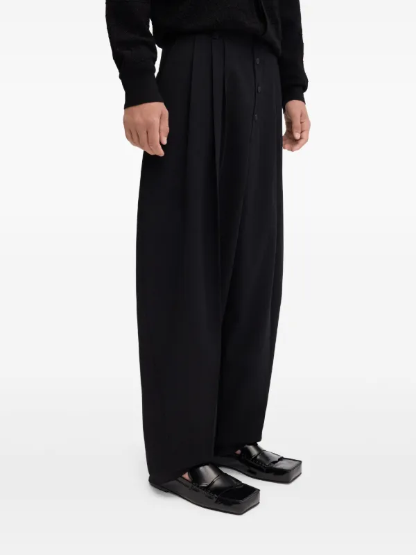 ボトムスその他 JACQUEMUS Black trousers in cotton blend Jacquemus Fernando Trousers | Black | FARFETCH