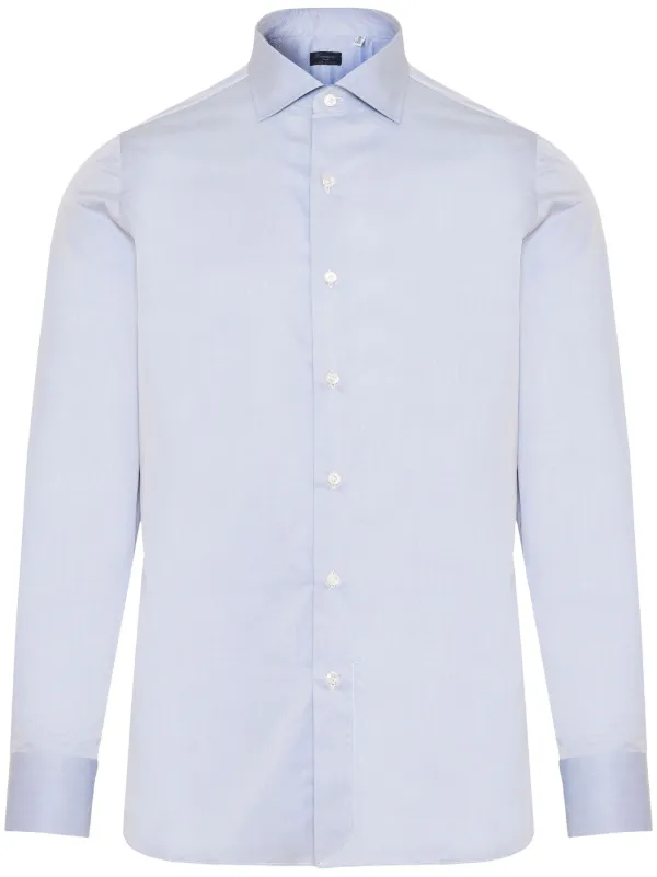 Finamore 1925 Napoli コットン シャツ | ブルー | FARFETCH JP