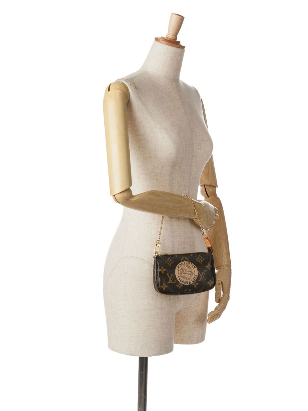 Louis Vuitton Pre-Owned 2007 Monogram Trunks and Bags Mini Pochette Accessoires handbag - Bruin