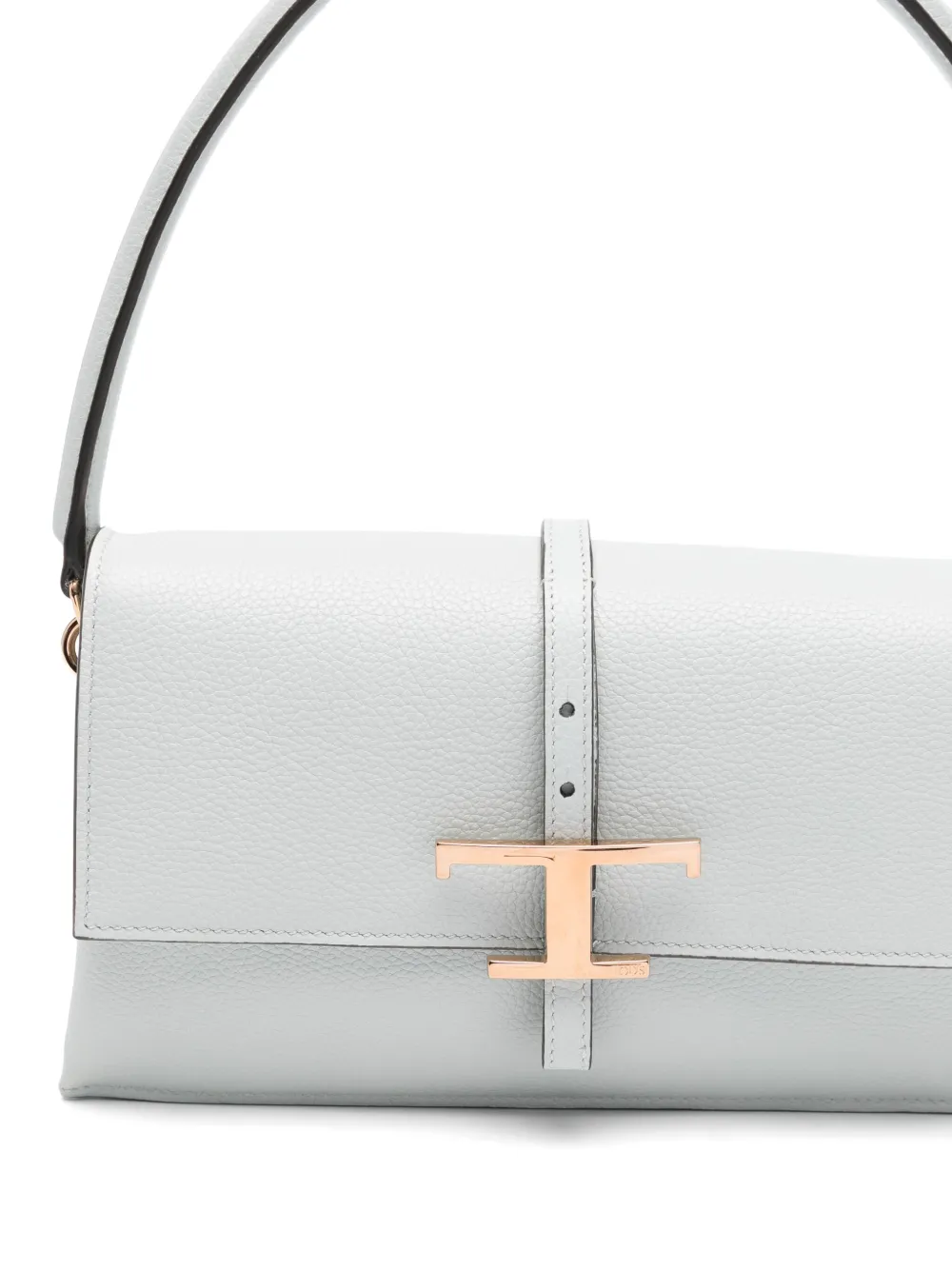 Tod's Mini T Timeless Flap Shoulder Bag In Blue