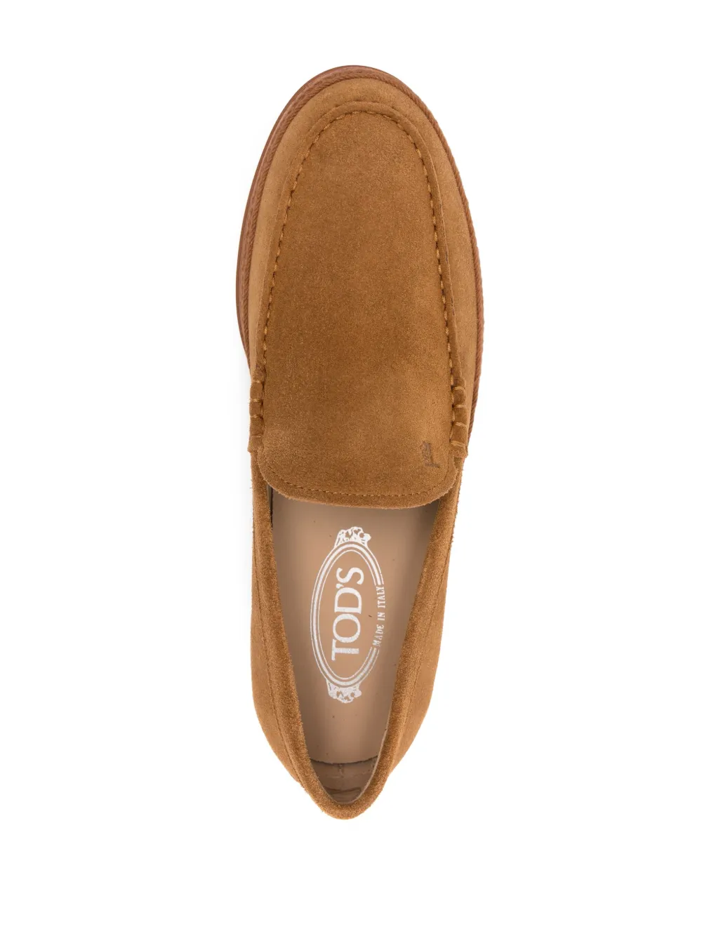 Tod's Suede Loafers In Brown
