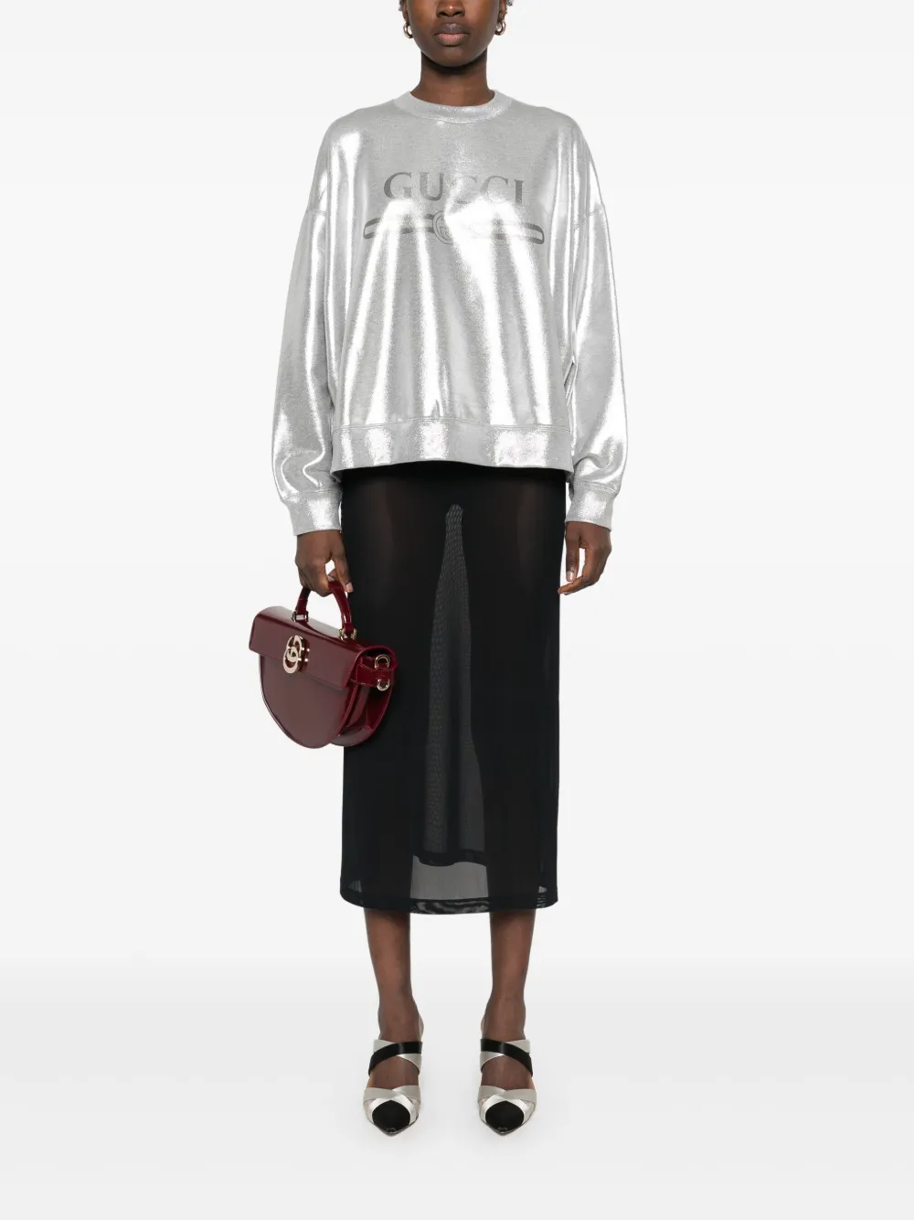 Gucci Lamé sweater - Zilver