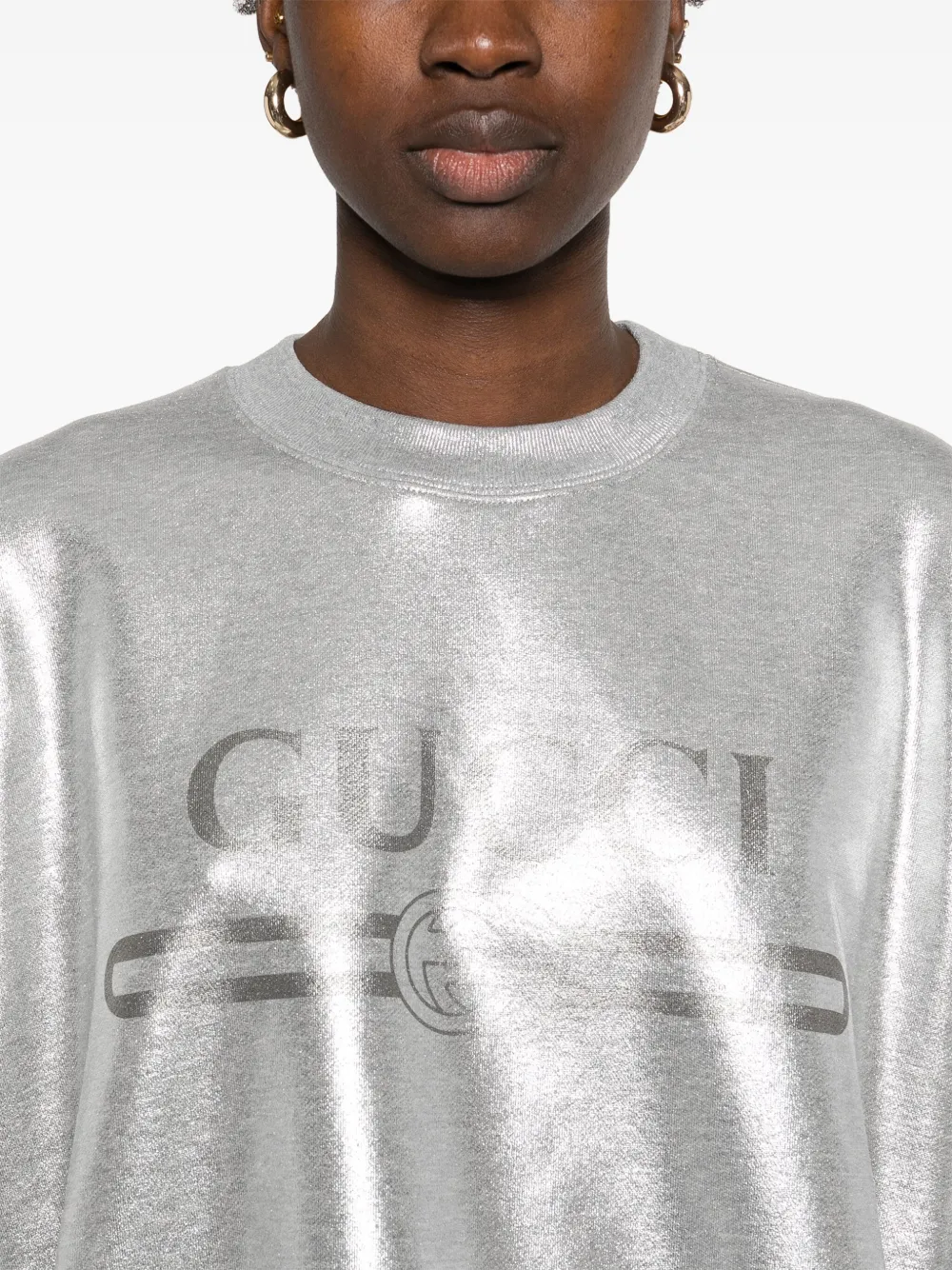 Gucci Lamé sweater Zilver