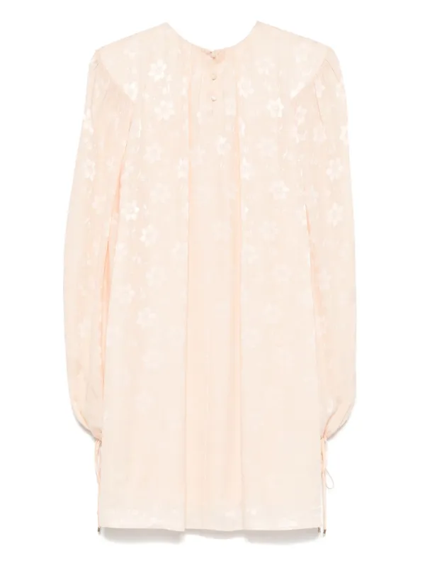 chloe silk mini dress Chlo Ruffled silk minidress Chloe