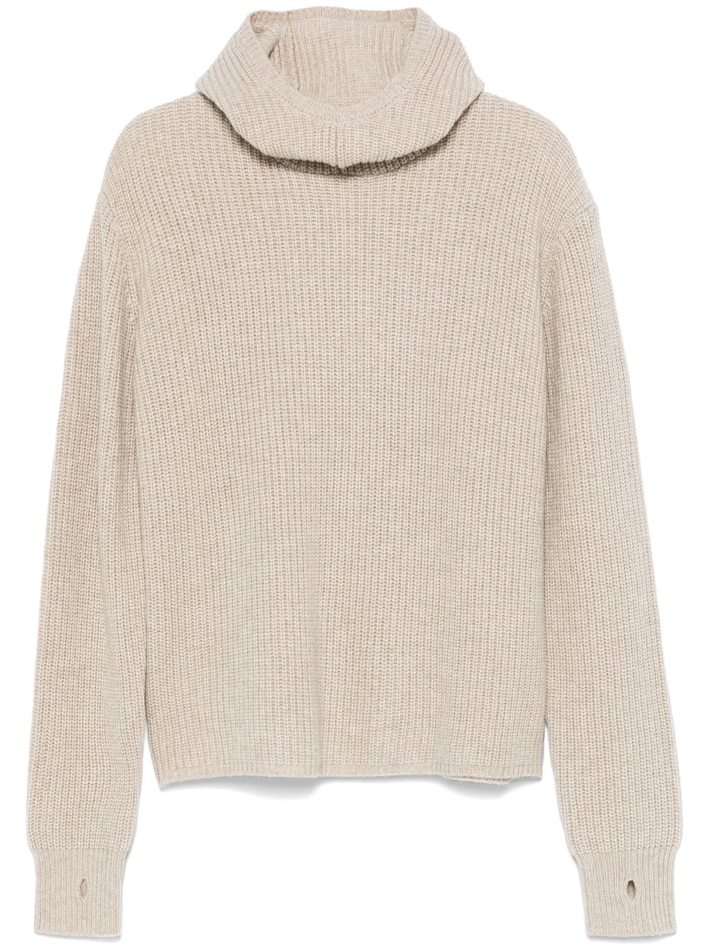 HERSKIND Holy knit hoodie - Neutrals