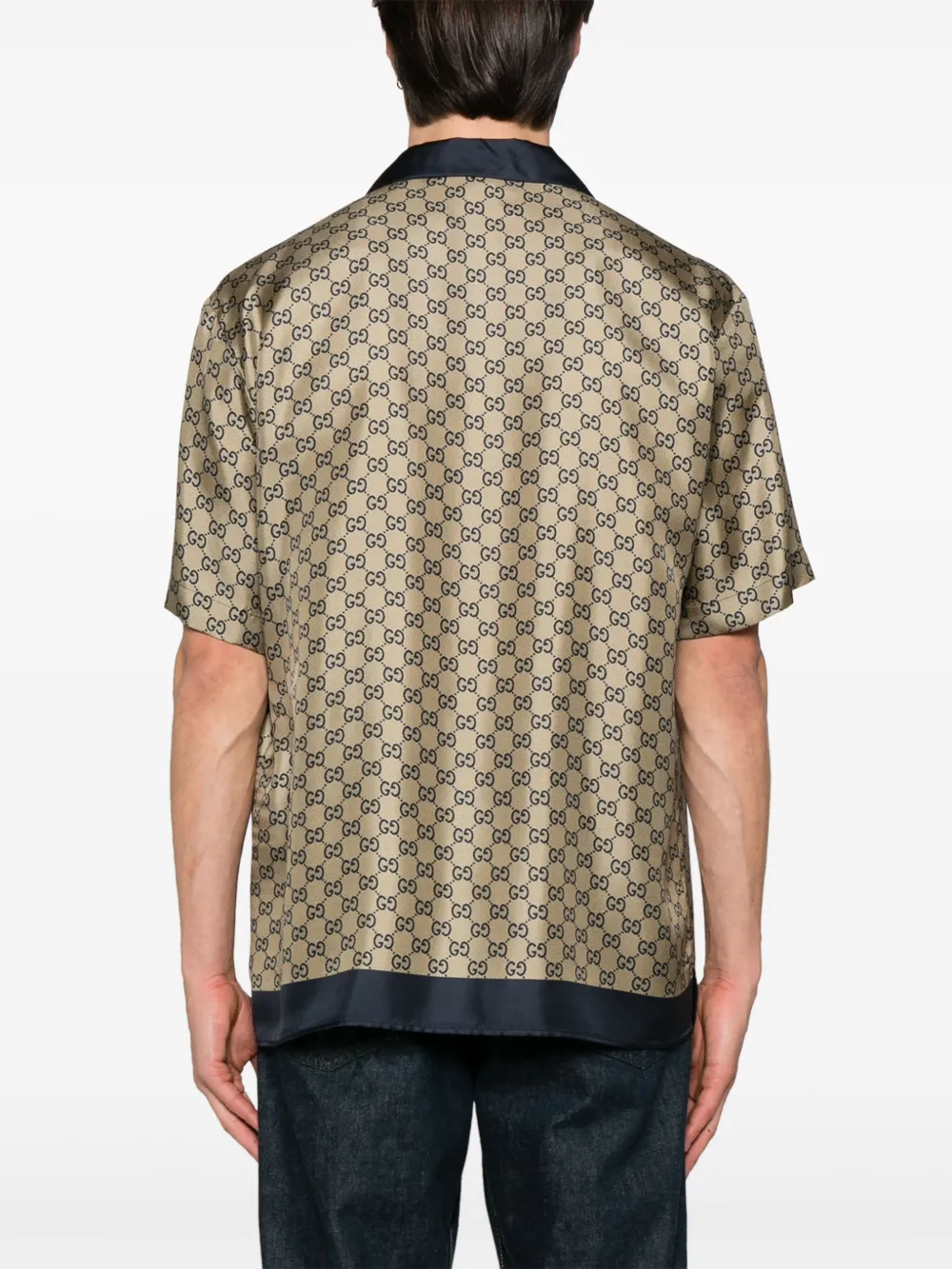 Gucci Overhemd met print Beige