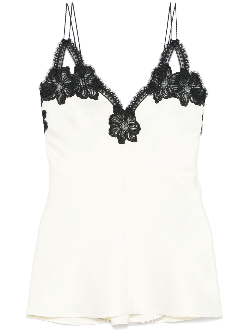 Jil Sander lace-detailed tank top - Neutrals