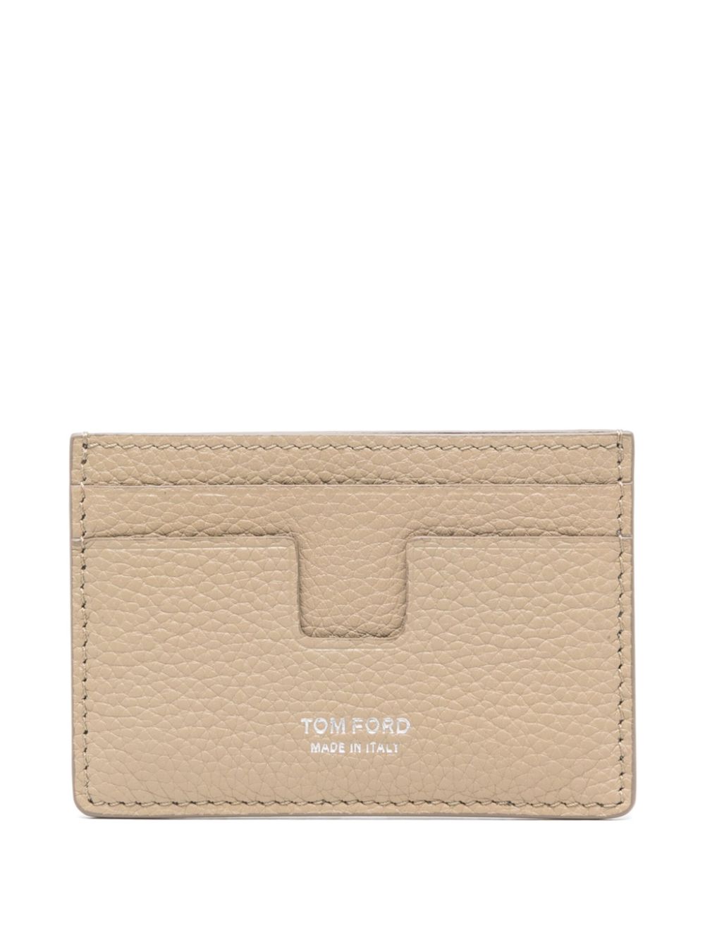 TOM FORD leather card holder - Neutrals