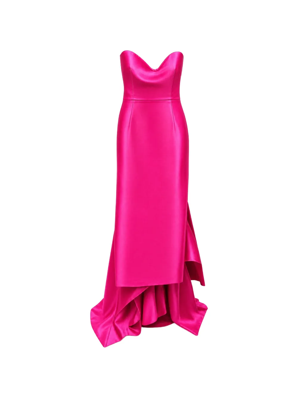 Solace London strapless draped gown
