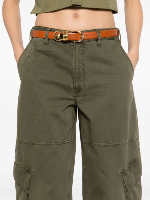 【送料&関税込】Frame the Bubble Cargo Green Jeans In Cotton FRAME Bubble Cargo Pants | Green | FARFETCH
