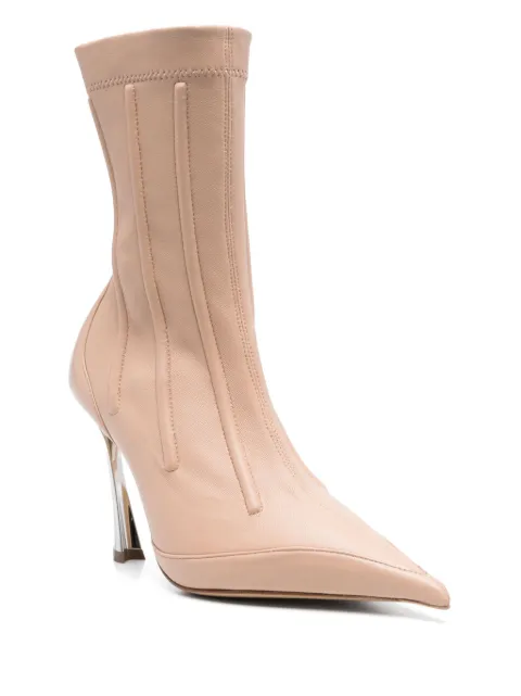 Mugler 105mm corset ankle boots 25P10CH00069019 - 1