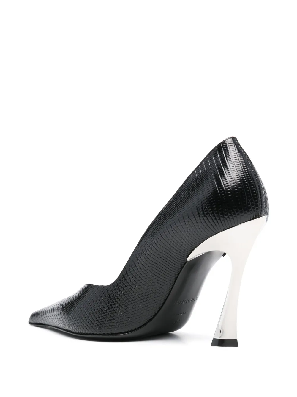 Mugler 100mm fang pumps Black