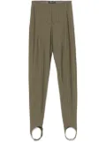 Mugler corseted leggings - Green
