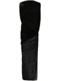 Mugler draped backless gown - Black