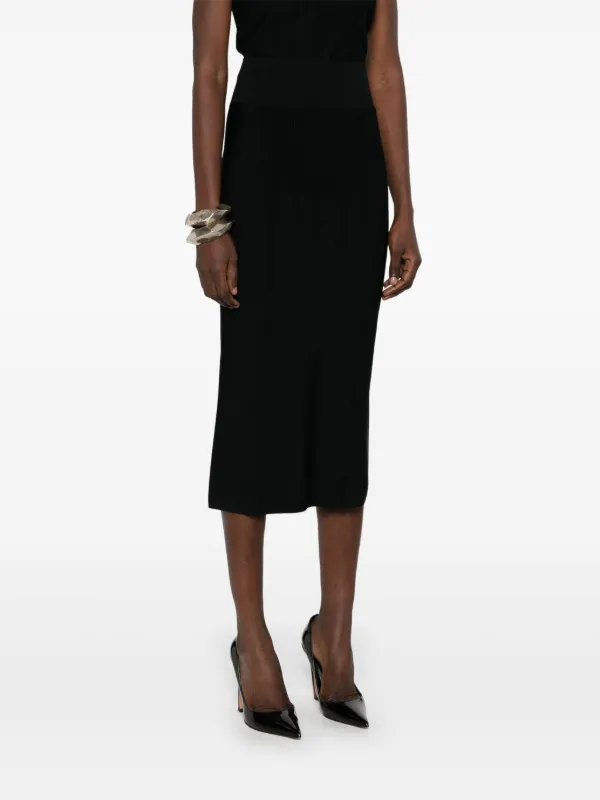 ワンピース MUGLER Women Mid Skirts 25P2JU05651133 1999 Black Mugler high-waisted Midi Skirt | Black | FARFETCH GE